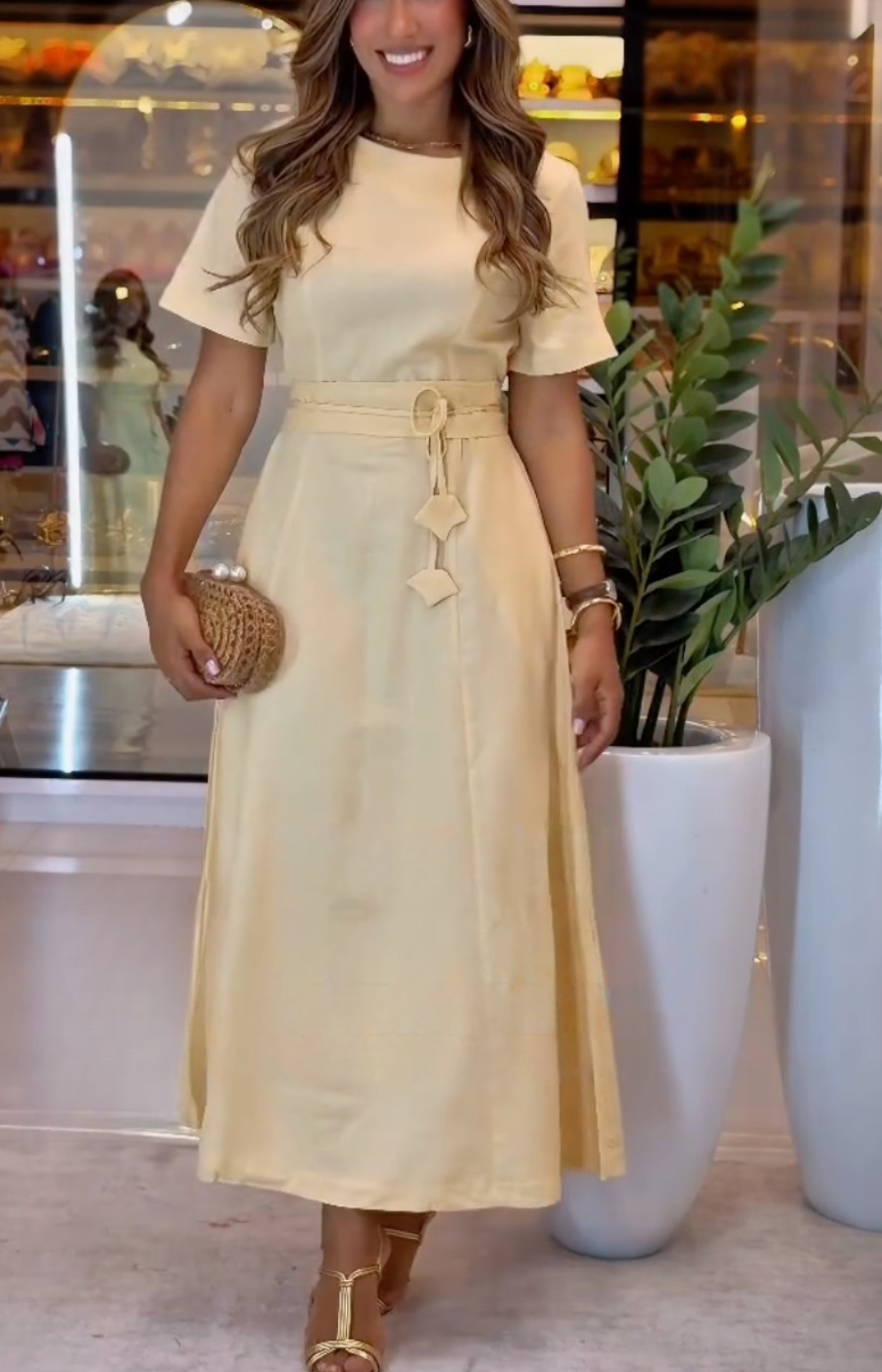 1041 - Vestido Viscose Premium